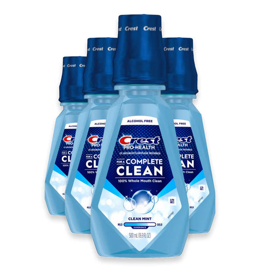 Crest Pro-Health Complete Clean Mouthwash Clean Mint - 500 ml - 4 Pack