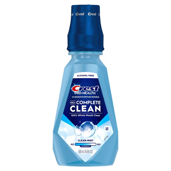 Crest Pro-Health Complete Clean Mouthwash Clean Mint - 500 ml - 4 Pack