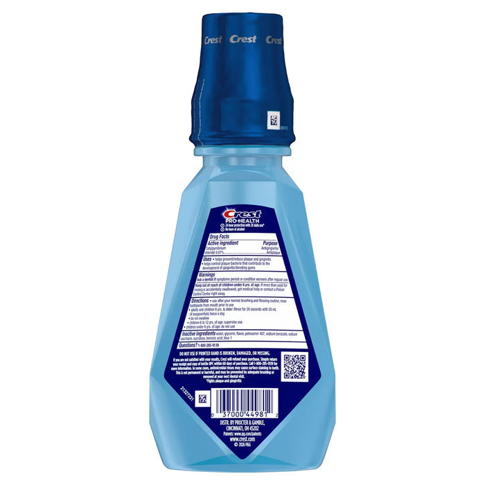 Crest Pro-Health Complete Clean Mouthwash Clean Mint - 500 ml - 4 Pack