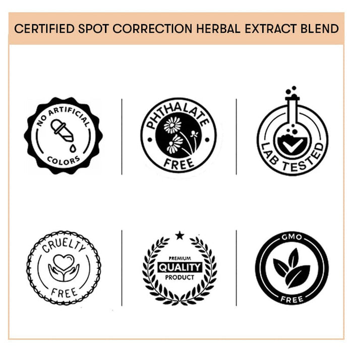 Certified Dark Spot Correction Herbal Extract Blend