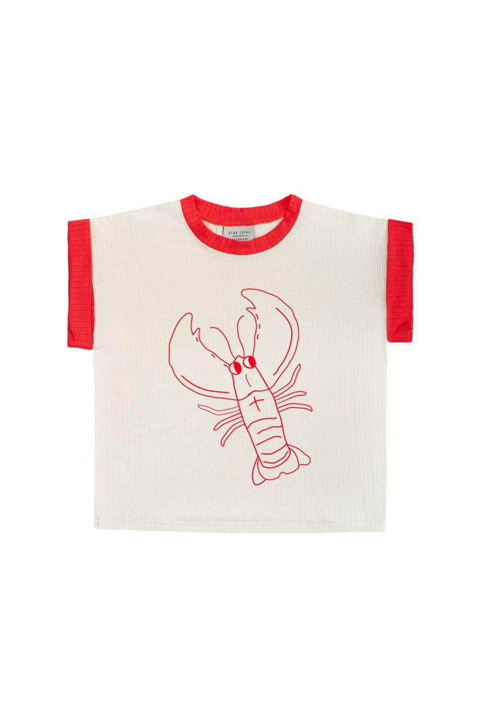 Dear Sophie Ribbed Lobster T-shirt