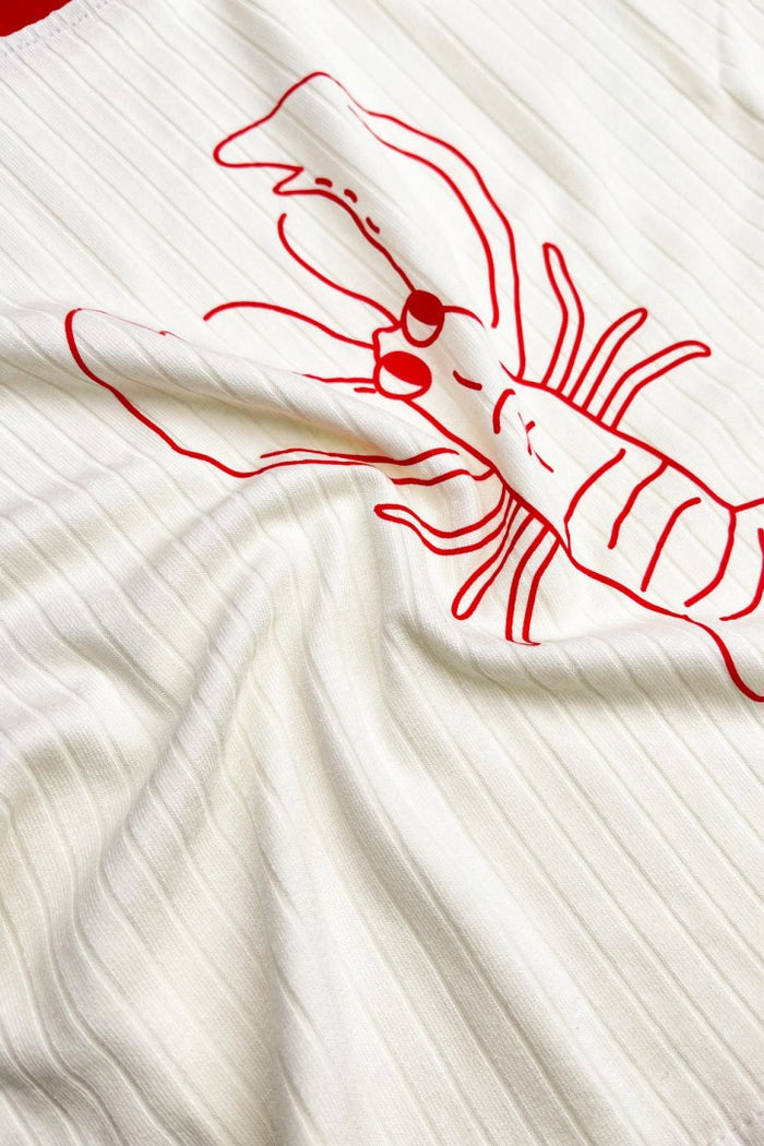 Dear Sophie Ribbed Lobster T-shirt