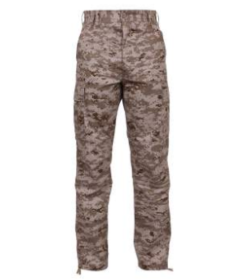 Desert Digital Camo Ripstop BDU Pants – 50/50 Cotton/Nylon