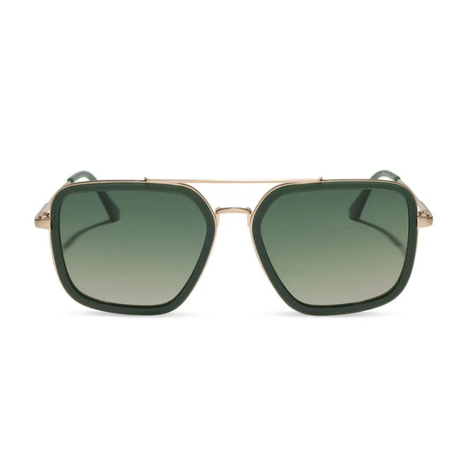 DIFF Eyewear Jordan Fairway Green Gold Aloe Green Gradient Polarized Sunglasses