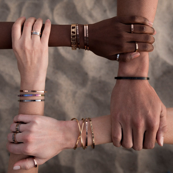 DISCONTINUED - Beautiful Girl, You Can Do Hard Things Bracelet | Mantraband