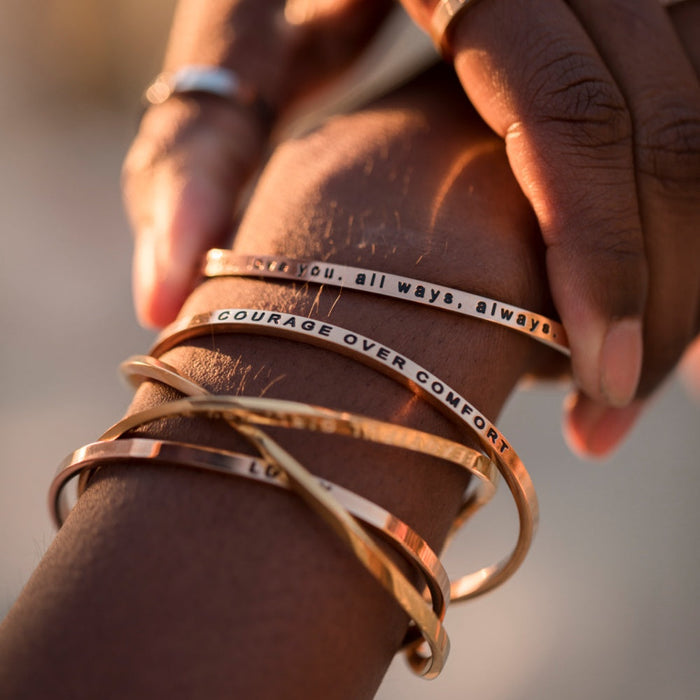 DISCONTINUED - Beautiful Girl, You Can Do Hard Things Bracelet | Mantraband
