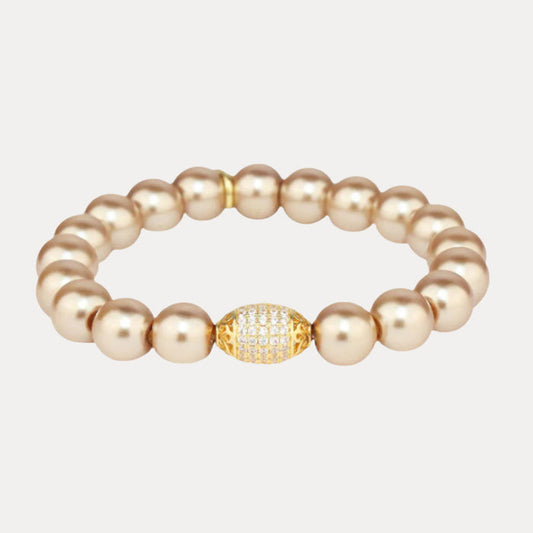 Doré Gold Pearl Bracelet: Chic and Elegant Statement Piece