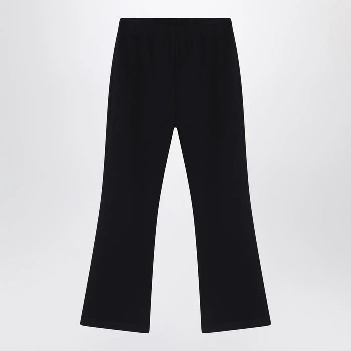 Douuod - Black trousers with logo patch Brand Pants 14