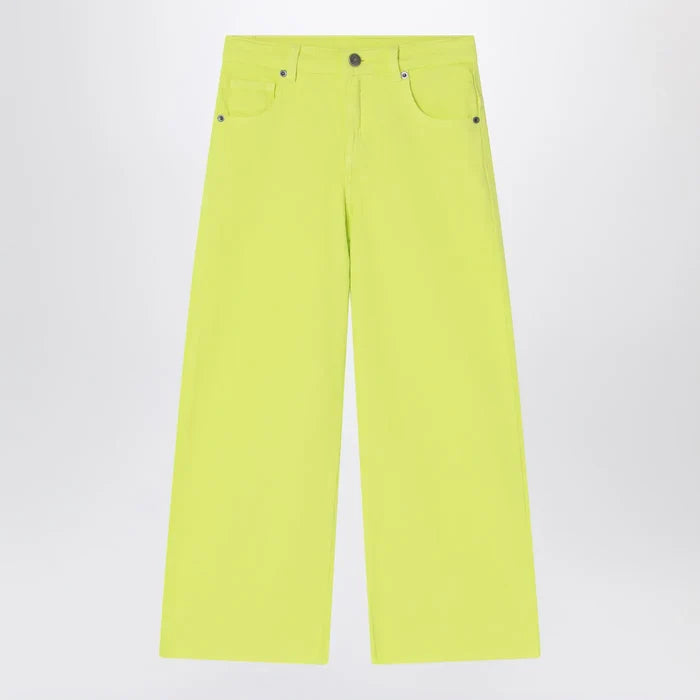 Douuod - Lime yellow cotton pants Brand Pants 8