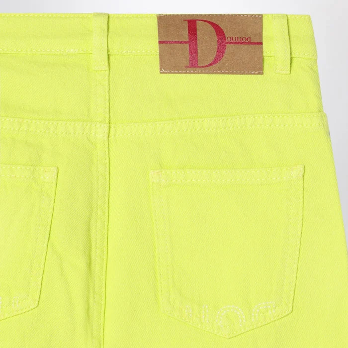 Douuod - Lime yellow cotton pants Brand Pants 8