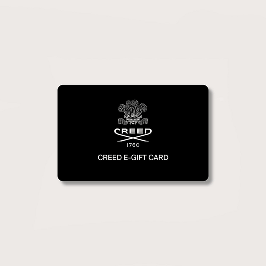 Creed 1760 E-Gift Card - Black Card Front View, Luxury Fragrance Gift Card | Creed Boutique