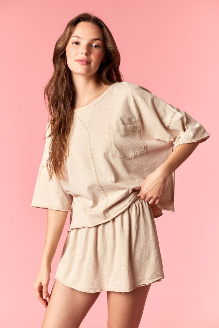 Easy Going Top - Beige