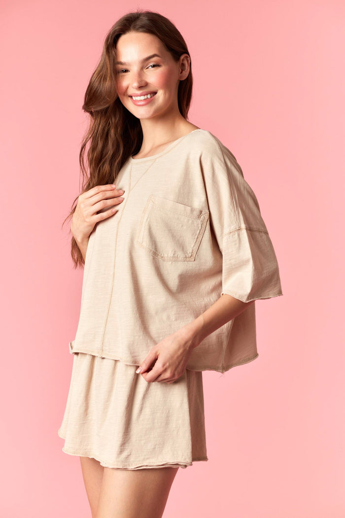 Easy Going Top - Beige