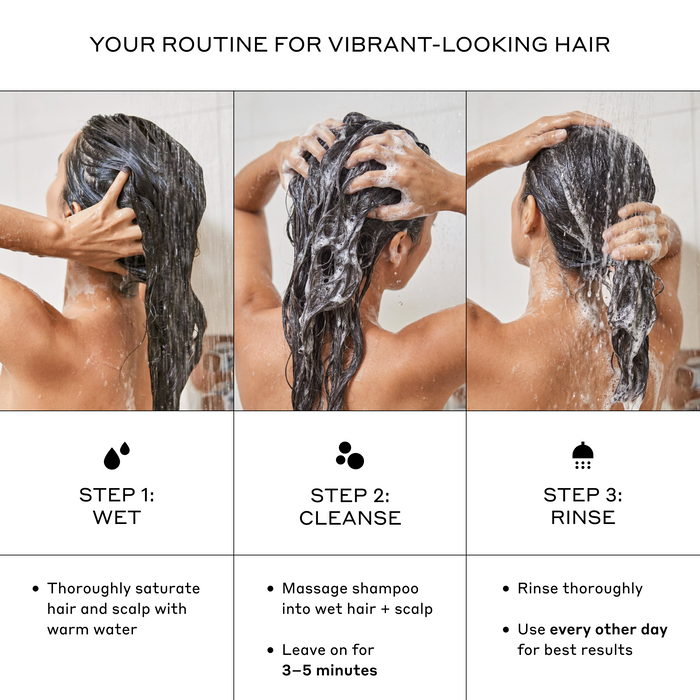 How to use Zenagen Eclipse Shampoo—wet hair, massage shampoo into scalp and hair, leave on for 3 to 5 minutes, then rinse thoroughly.