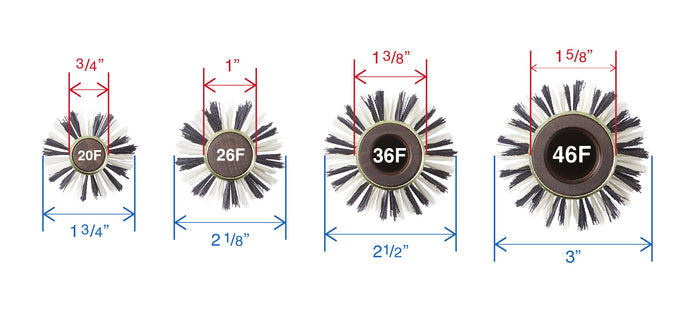Barrel & Bristle Diameters
