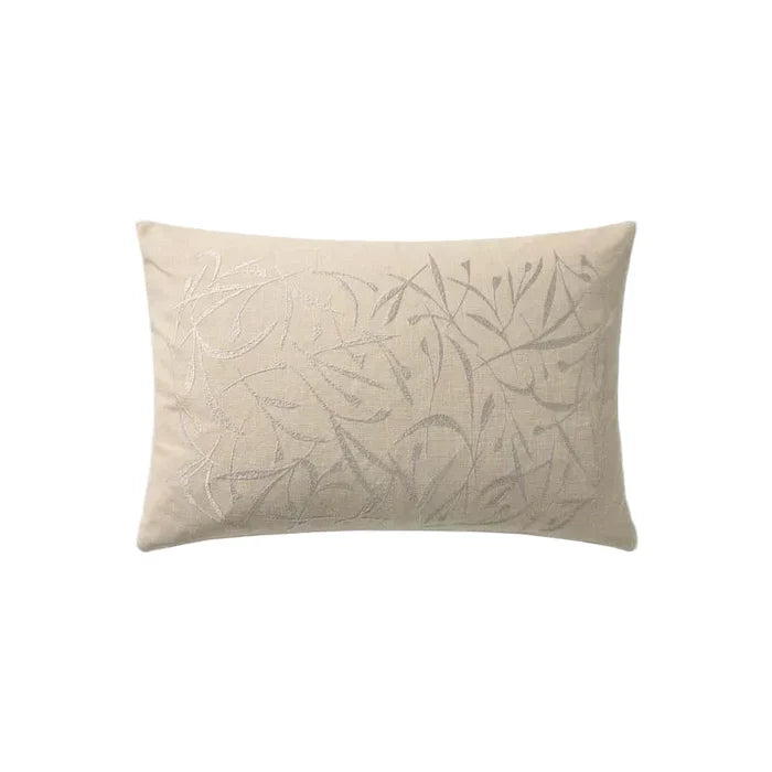 Embroidered Lumbar Pillow