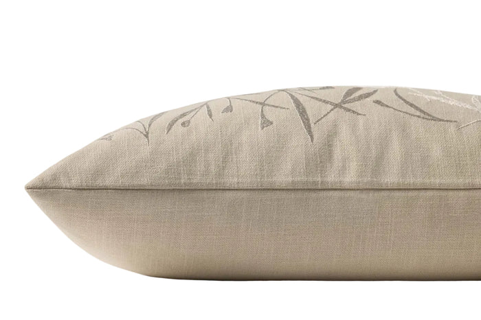 Embroidered Lumbar Pillow