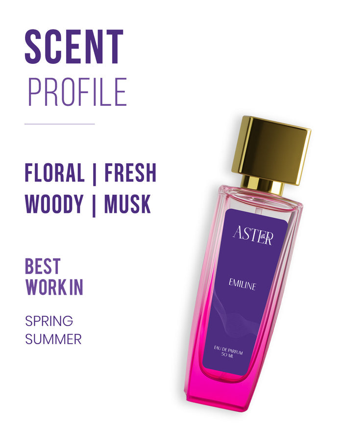 Emiline Eau de Parfum for Woman 50ml bottle