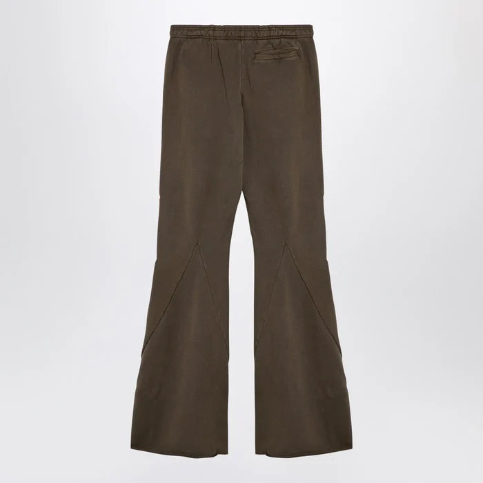 Entire Studios - Organic cotton military green flared trousers