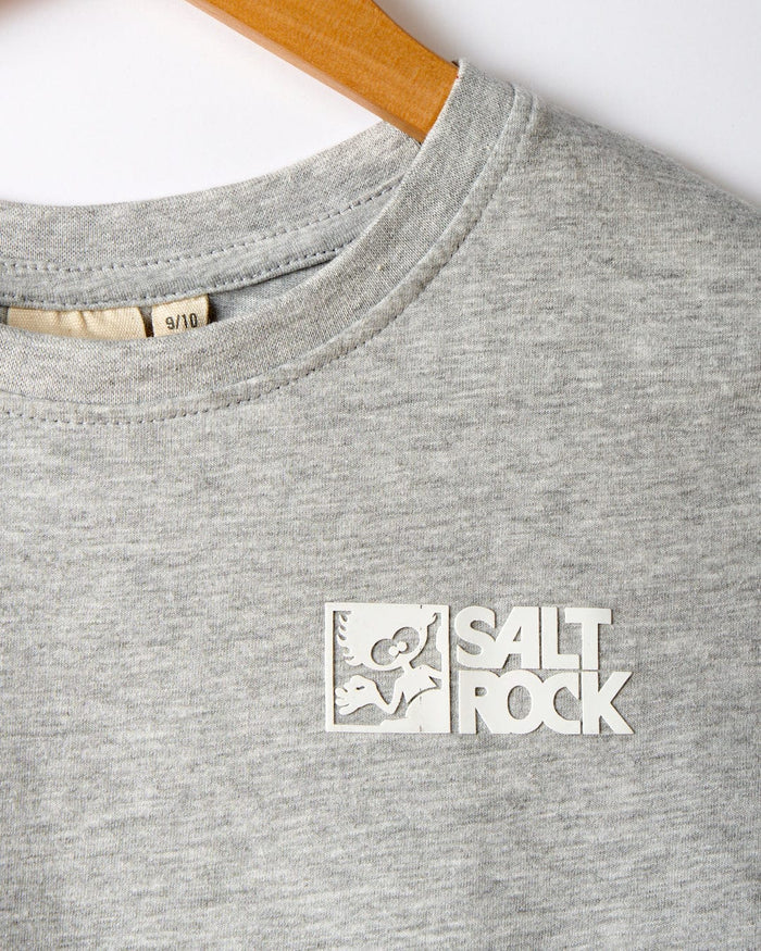 Essential Recycled Kids Short Sleeve T-Shirt in Grey