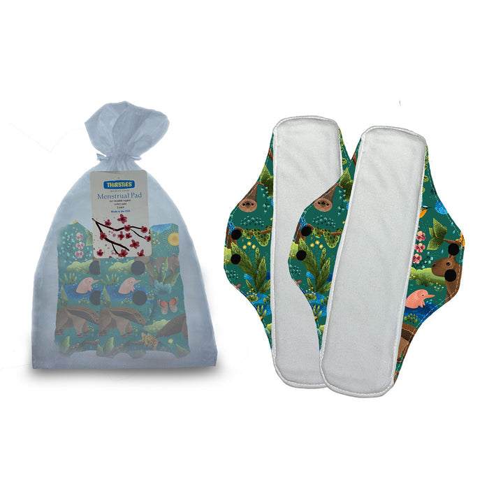 EXCLUSIVE Thirsties Jungle Gems - Menstrual Pad 2-Packs