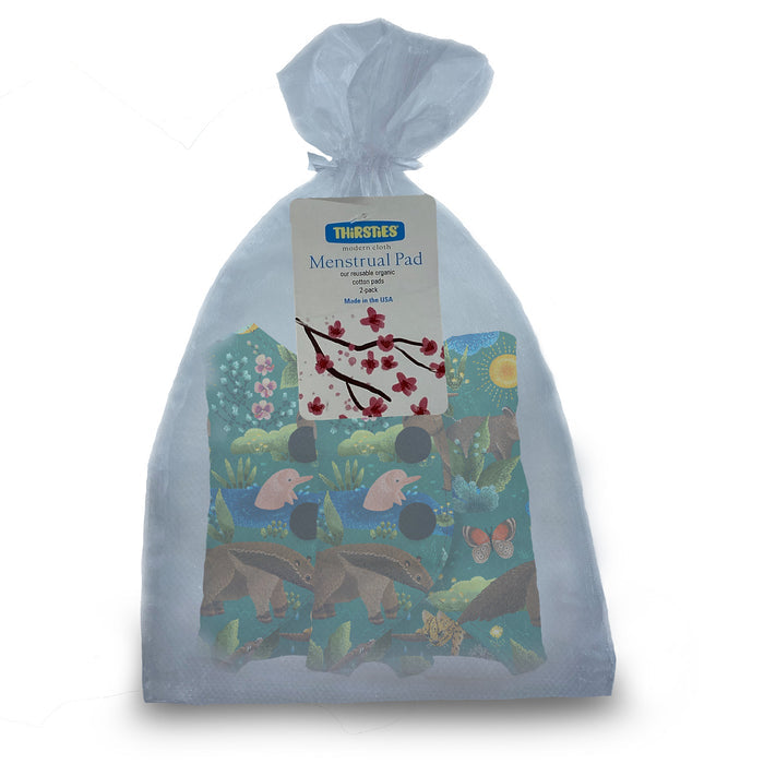 EXCLUSIVE Thirsties Jungle Gems - Menstrual Pad 2-Packs