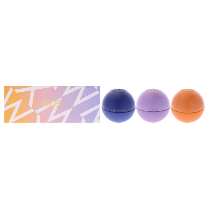 Eze by Eze for Unisex - 3 Pc Gift Set 1oz Awe EDP Spray, 1oz Nomad EDP Spray, 1oz ID EDP Spray