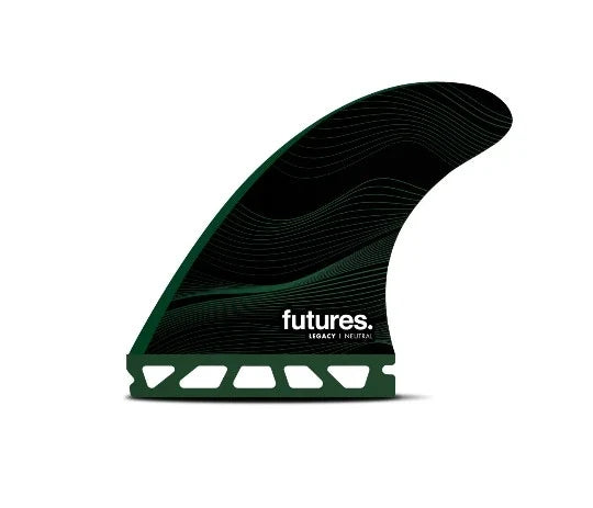 Futures F8 Legacy Thruster large green honeycomb surfboard fins