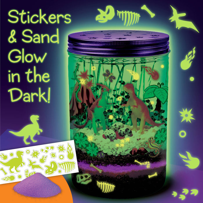 Faber-Castell Grow N' Glow Dinosaur Terrarium DIY Craft Kit for Kids