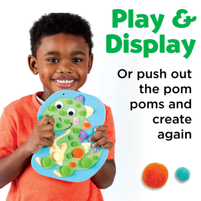 Faber-Castell Pom Pom Dinosaur Pictures Activity Kit