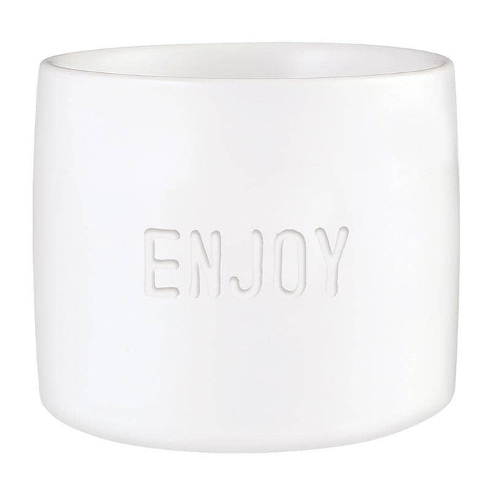 Face To Face Ceramic Napkin Rings - Bon Appetit - Set of 4