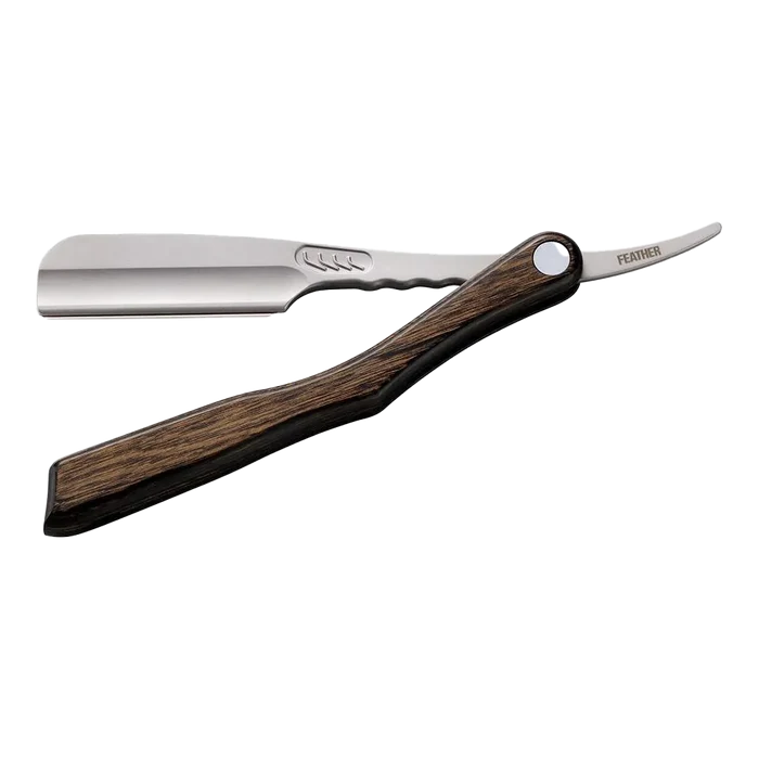 Feather Artist Club SS barberkniv med treskaft