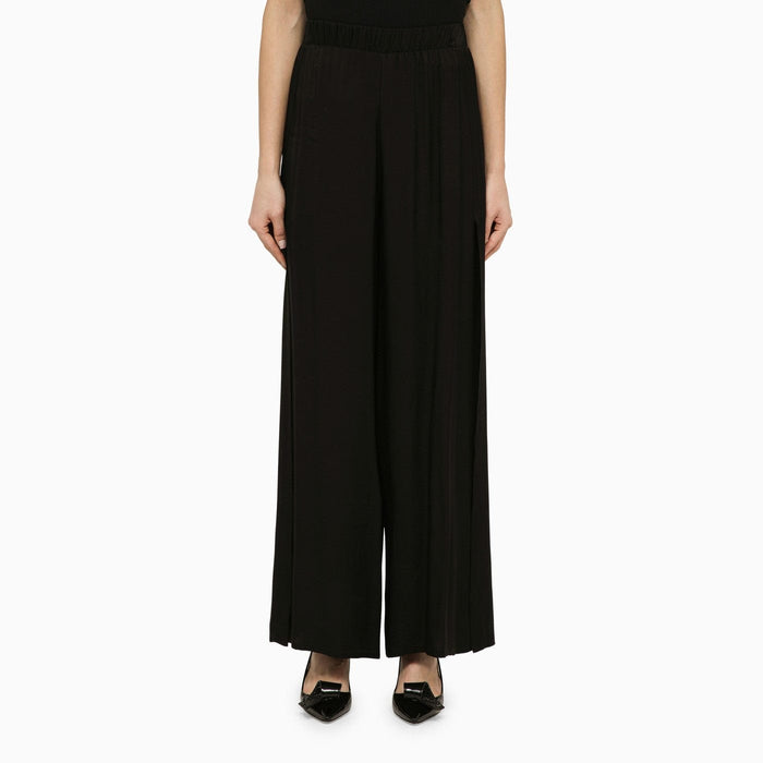 Pants 46  IT Federica Tosi - Black viscose palazzo trousers Brand