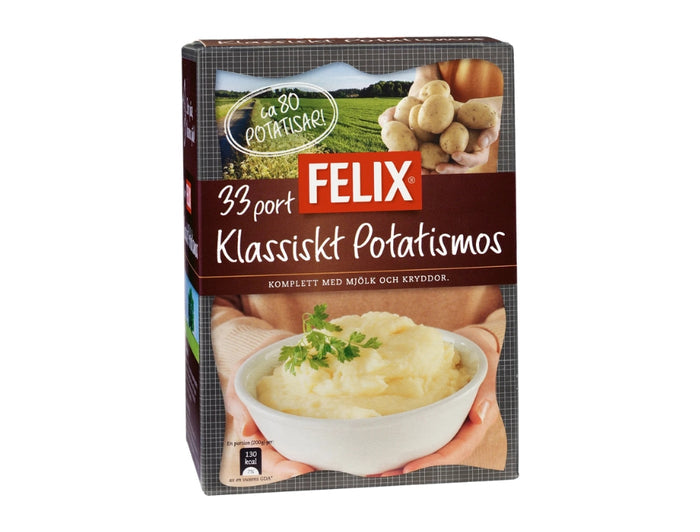 Felix Classic Mashed Potatoes 33 Portions 1243g (43.84 oz) – Authentic Swedish Instant Potato Mash Family Size