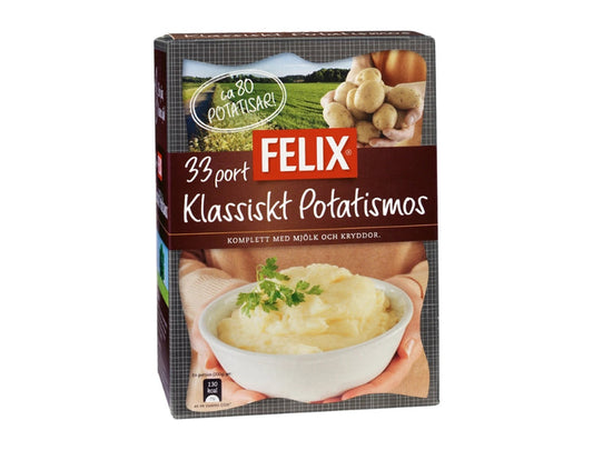 Felix Classic Mashed Potatoes 33 Portions 1243g (43.84 oz) – Authentic Swedish Instant Potato Mash Family Size