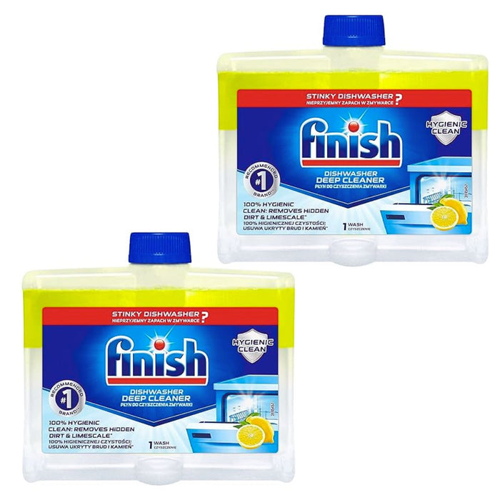 Finish Lemon Dishwasher Deep Cleaner - Pack of 2 X 250 ml - Shoppers-kart.com