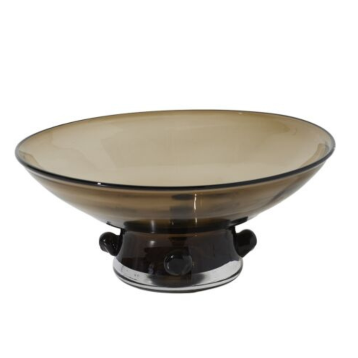 Footed Glass Bowl