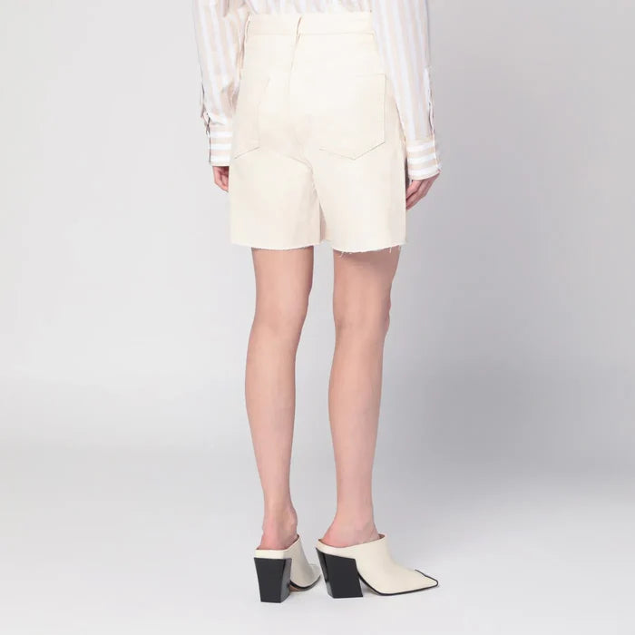 Frame - Butter-coloured denim bermuda shorts Brand Apparel & Accessories > Clothing > Shorts 24