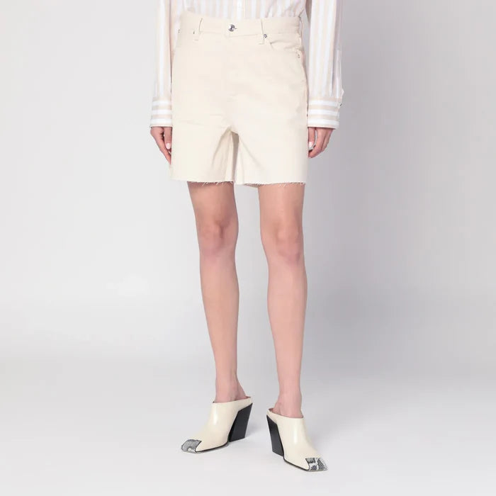 Frame - Butter-coloured denim bermuda shorts Brand Apparel & Accessories > Clothing > Shorts 24