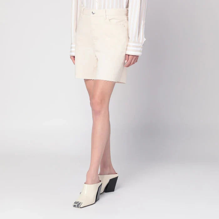 Frame - Butter-coloured denim bermuda shorts Brand Apparel & Accessories > Clothing > Shorts 24