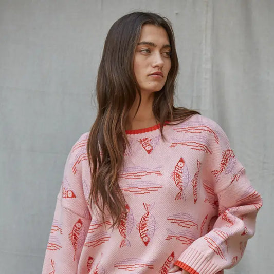 Fresh Catch Knit Pink