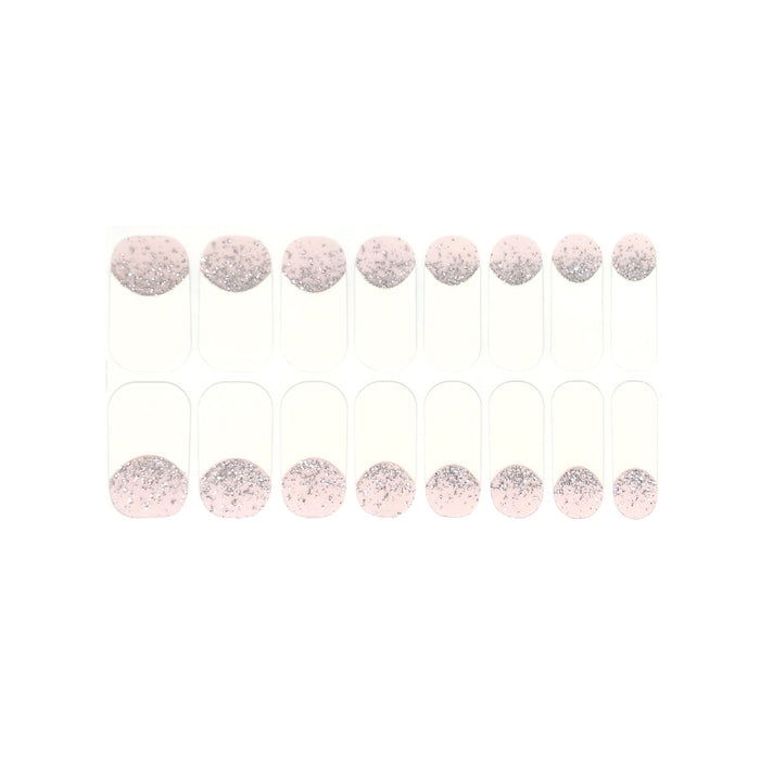 Frosted French Nail Wraps (Glitter)