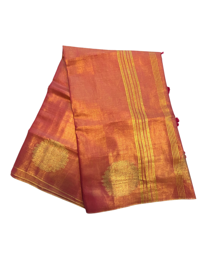 Fuchsia Pink - Traditional Silky Fancy Saree with Blouse Piece - UK Stock - 2/3 days Delivery  12KT25 RP474