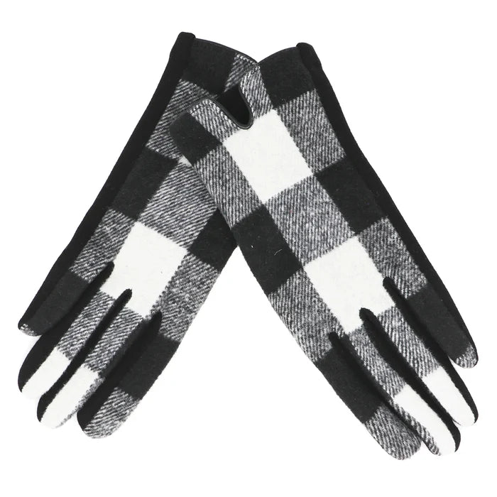Giftcraft Buffalo Plaid Flannel Gloves