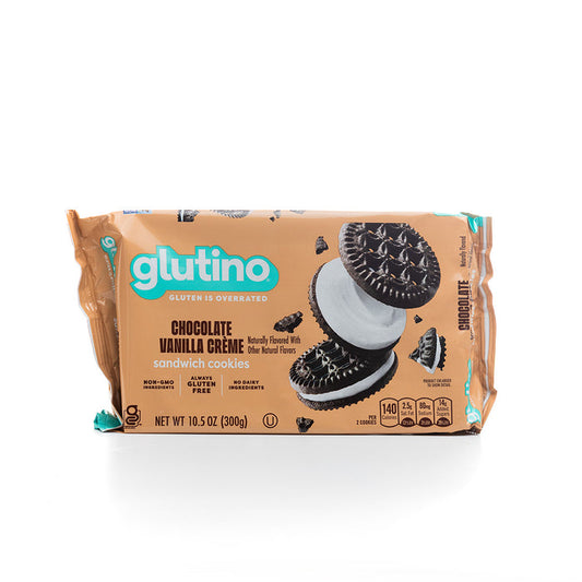 Glutino Gluten-Free Chocolate Vanilla Cream Cookie Sandwich 300g