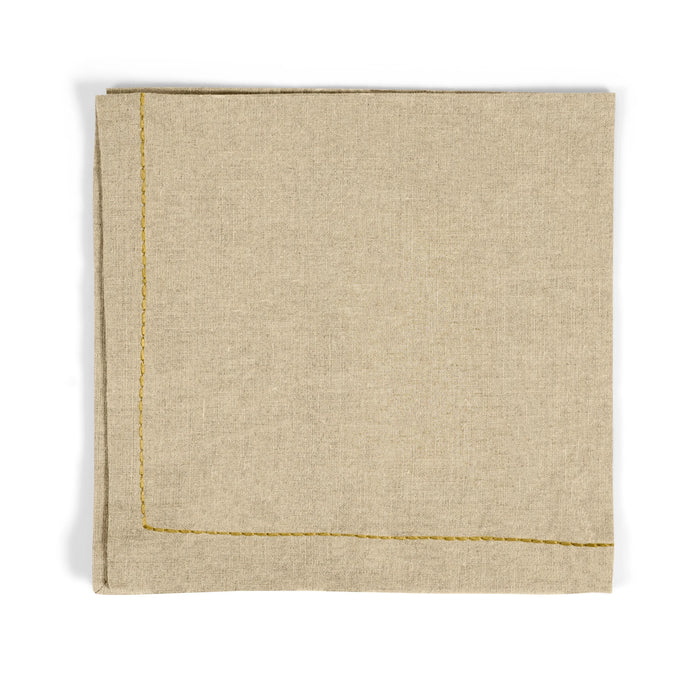Michael Aram Gold Thread Saddlestitch Dinner Napkin