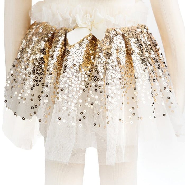 Great Pretenders Gracious Gold Sequins Skirt, Wings & Wand Set 4-6