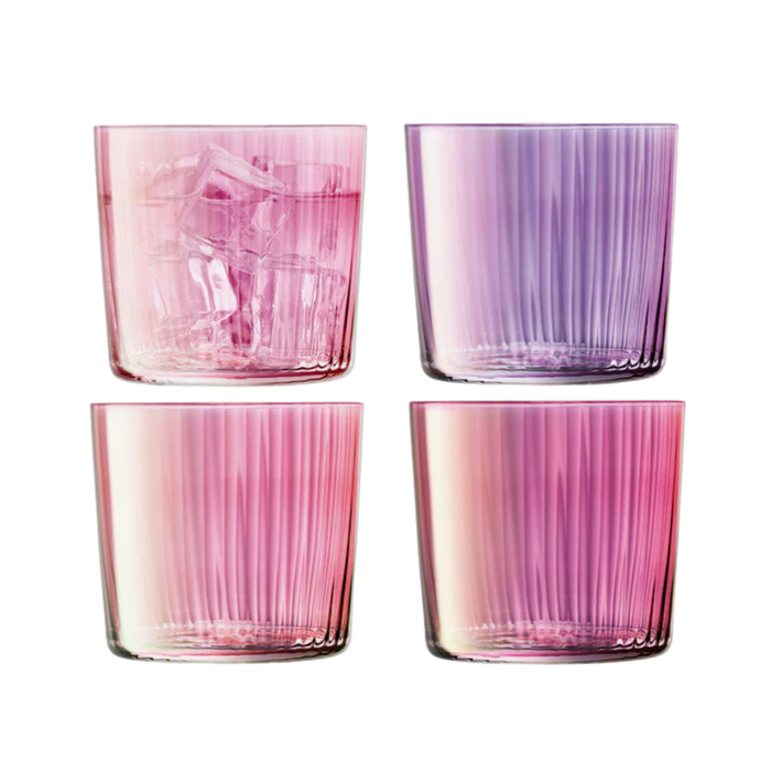 Hand Painted Glass Tumbler (Set of 4)