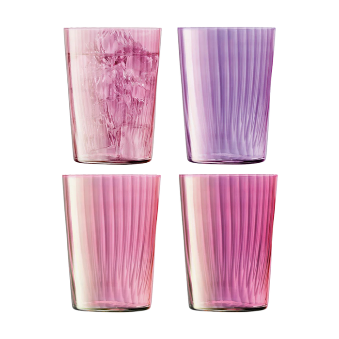 Hand Painted Glass Tumbler (Set of 4)