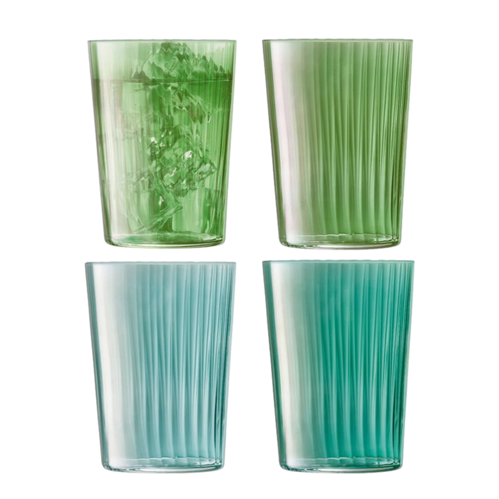 Hand Painted Glass Tumbler (Set of 4)